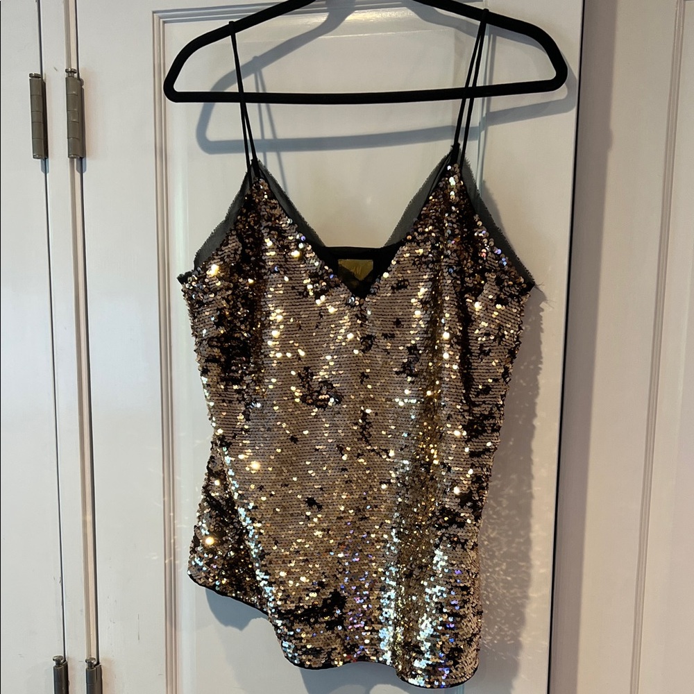 H&M Gold Sequin Camisole